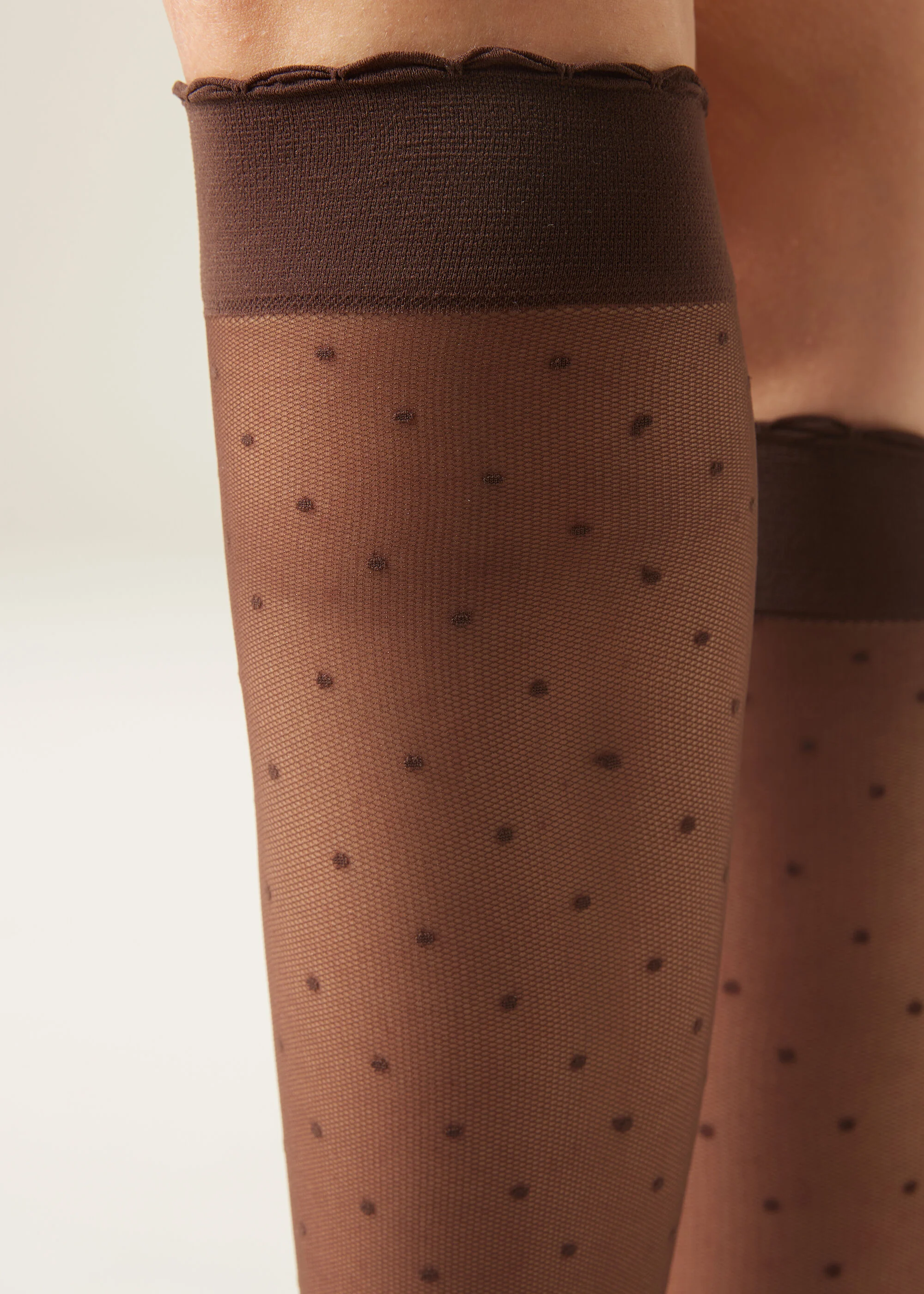 Patterned knee-high socks