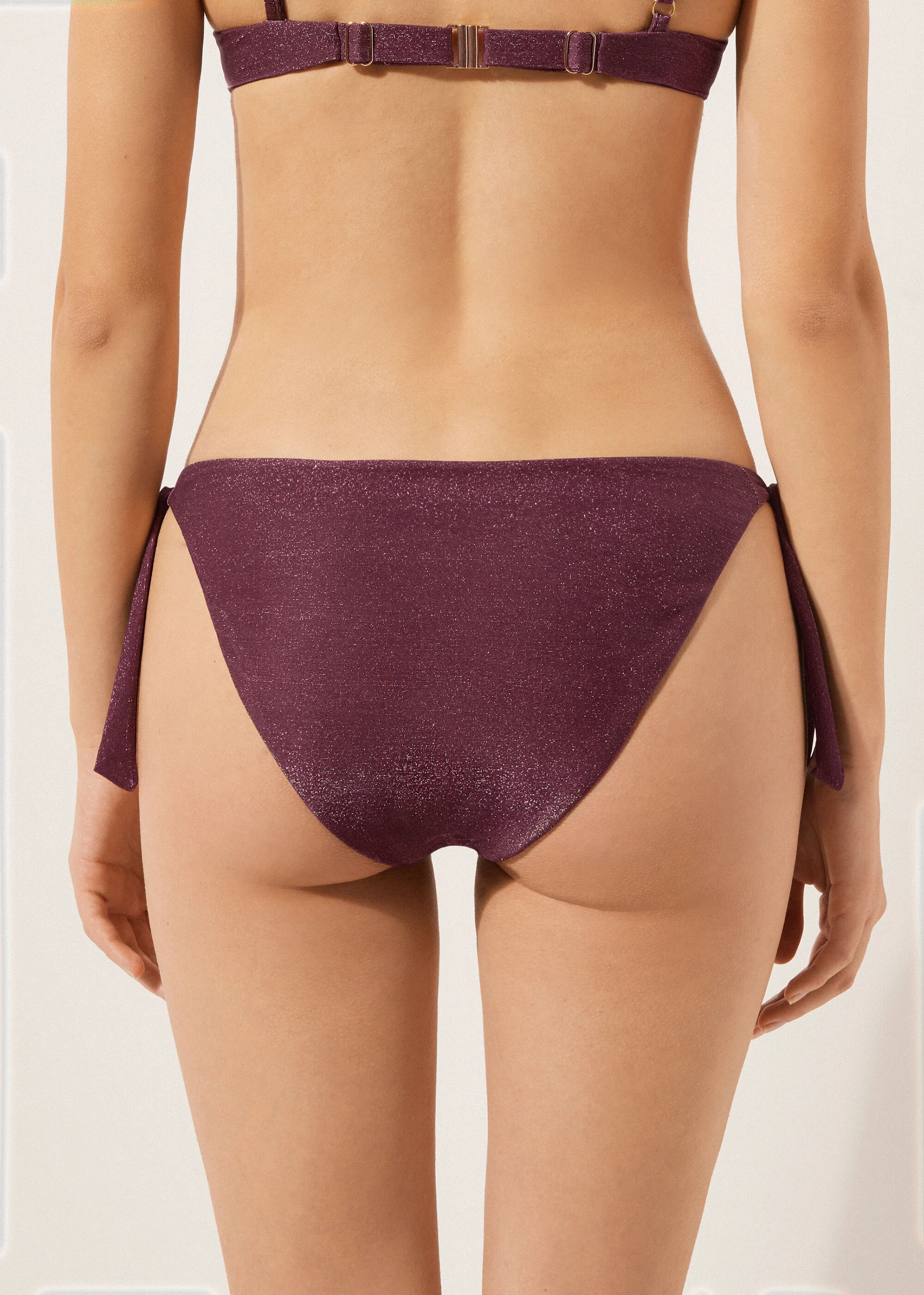 Tied Swimsuit Bottom Golden Glow