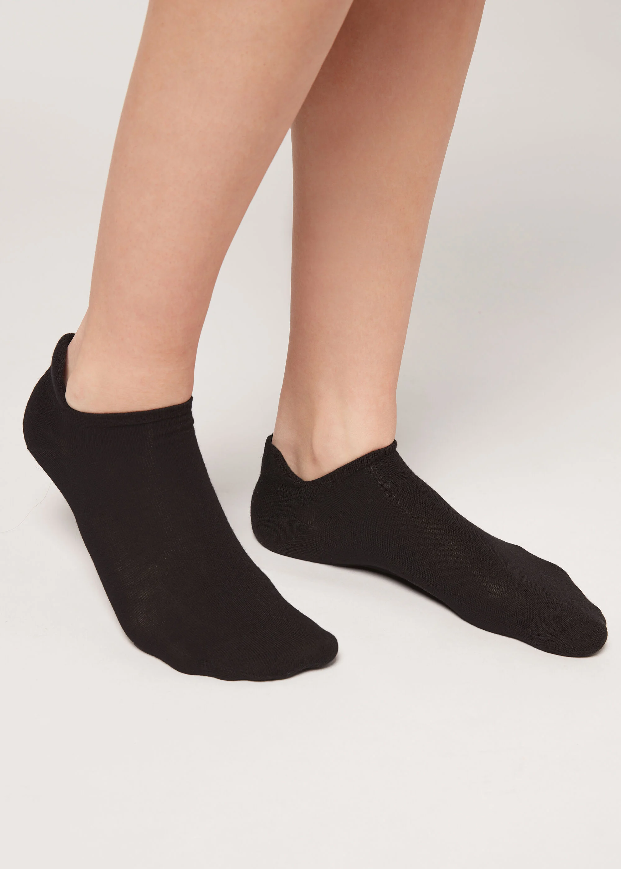 Unisex Cotton No-Show Socks with Back Tongue