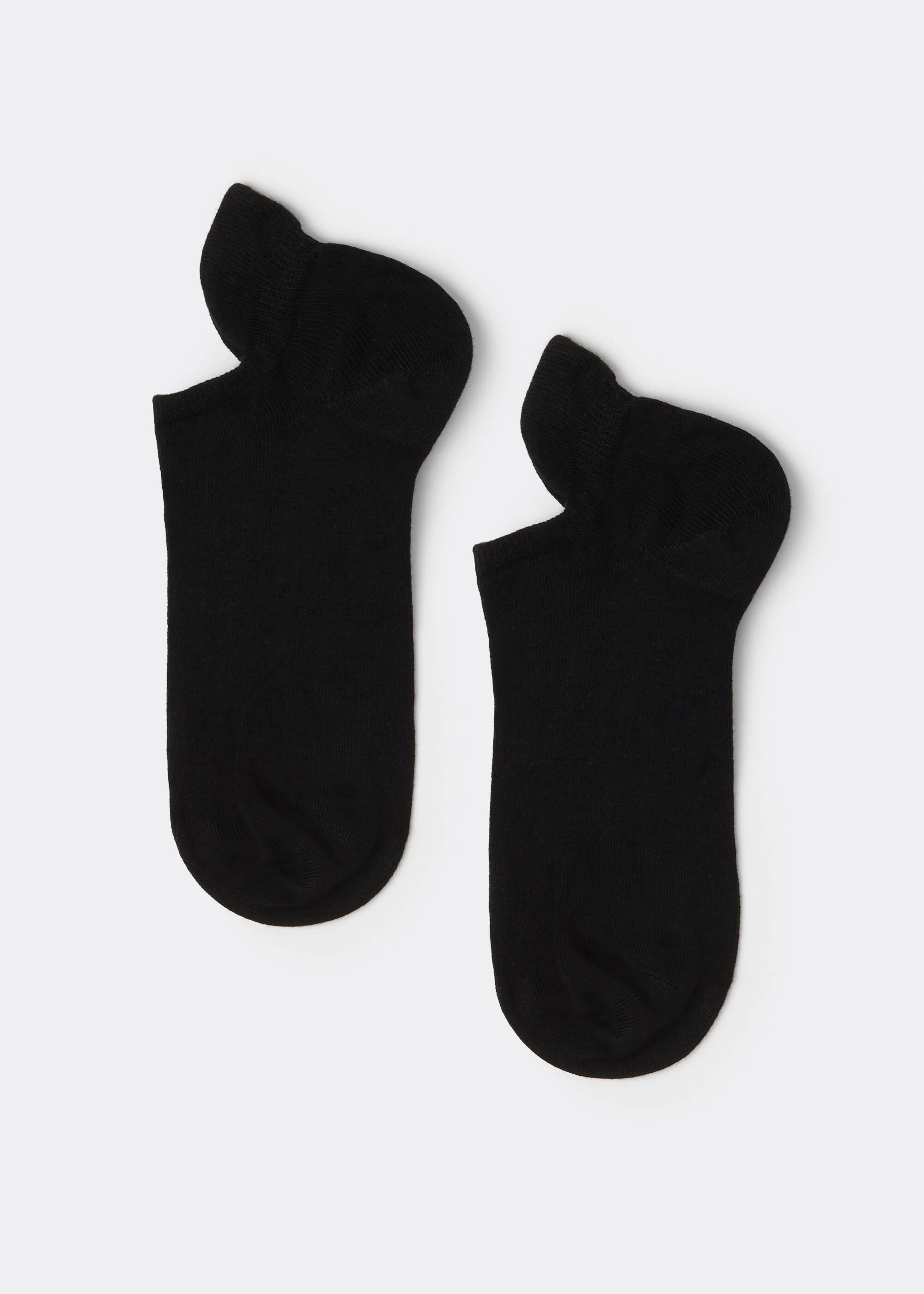 Unisex Cotton No-Show Socks with Back Tongue