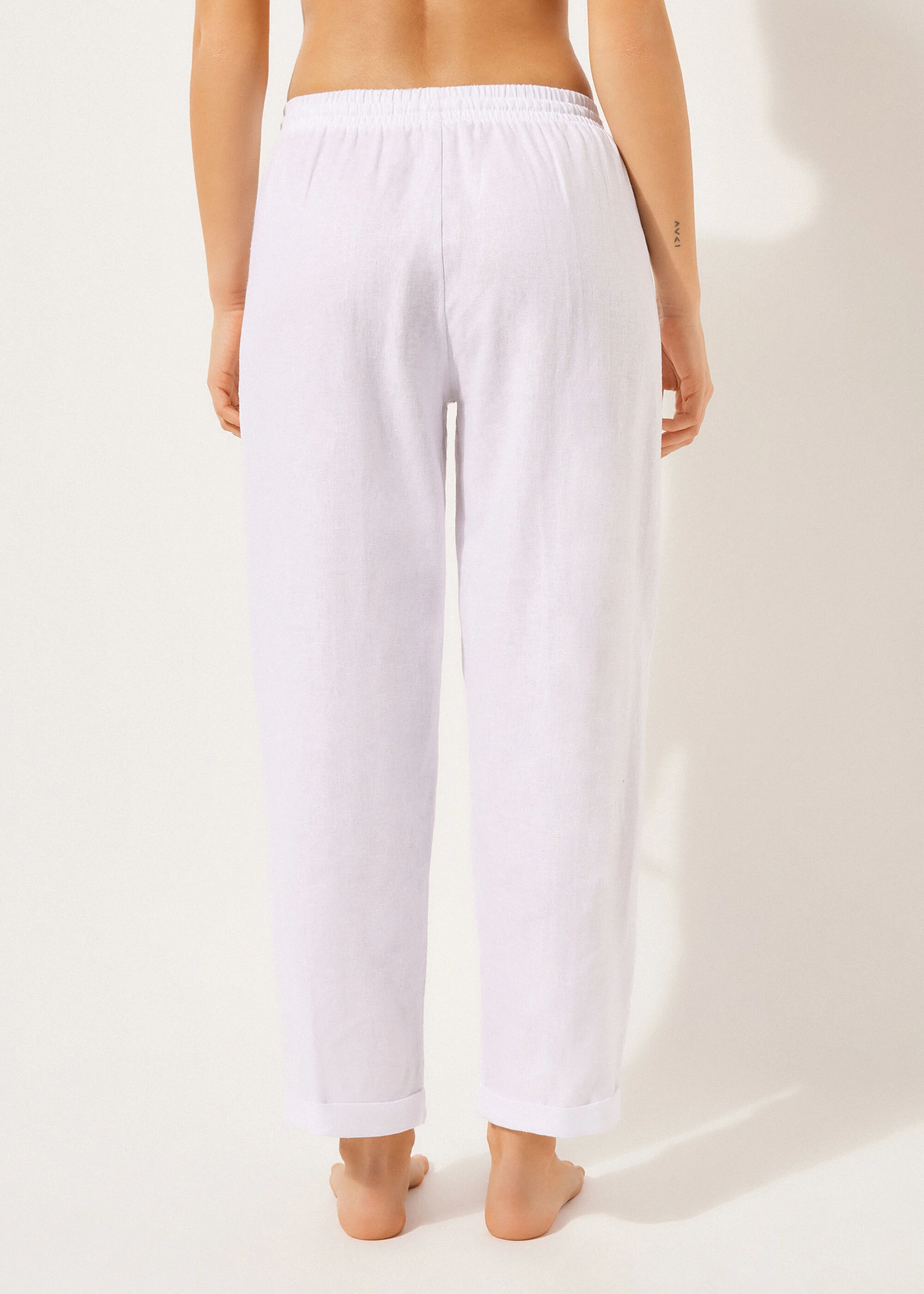 Linen and Viscose Pants