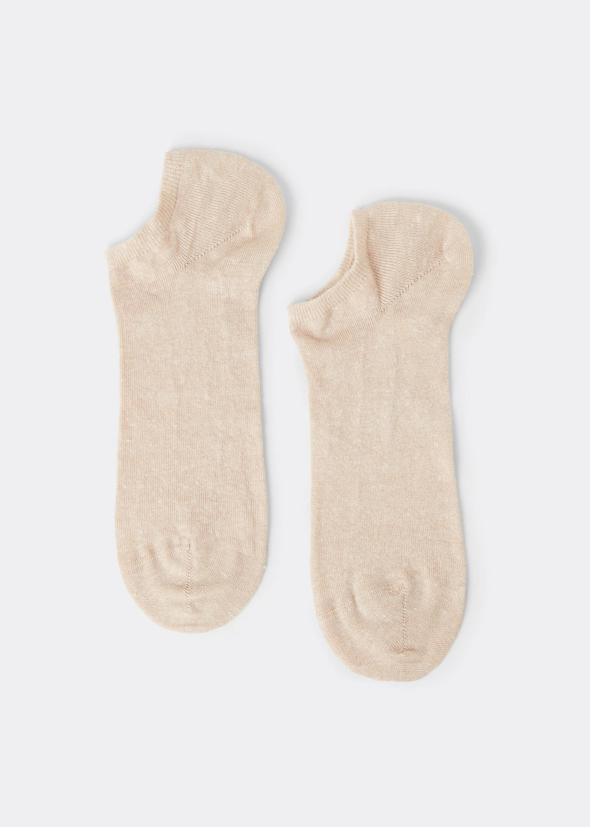 Unisex Cotton and Linen No-Show Socks