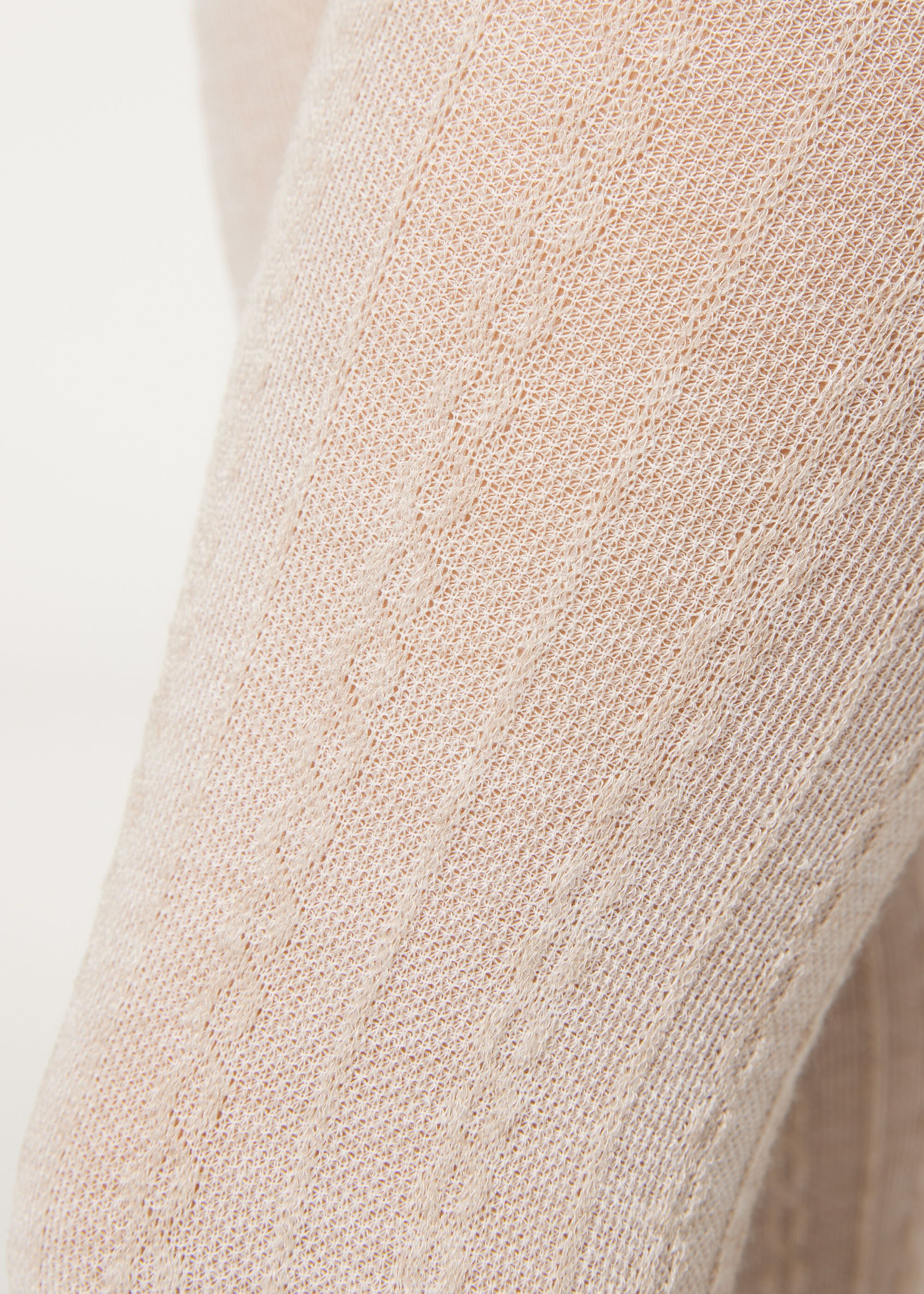 Girls Cable Knit Cashmere Tights